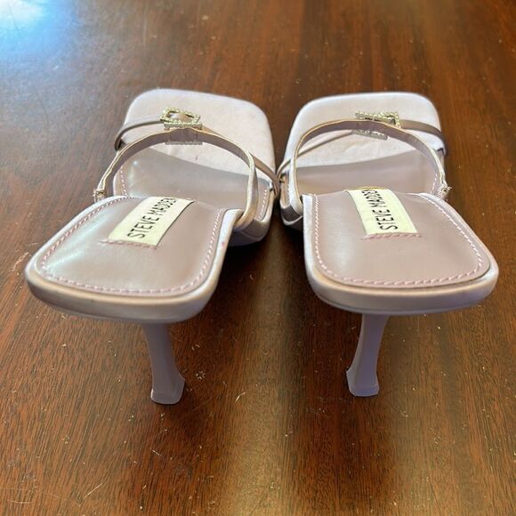 Steve Madden Aislinn heeled purple satin sandals Size 8 1/2 NWOT - Picture 5 of 9